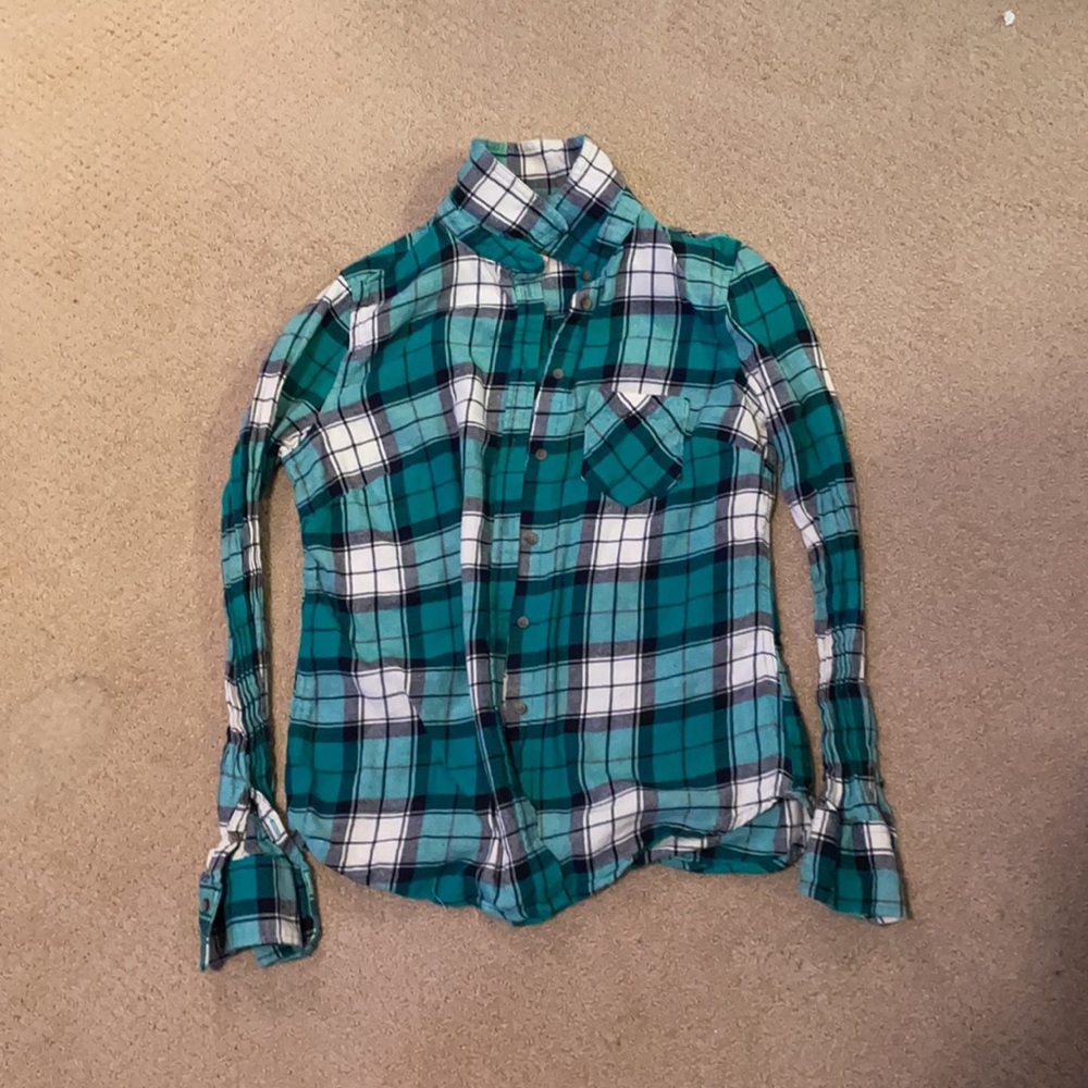 Merona Plaid Button Up- Small